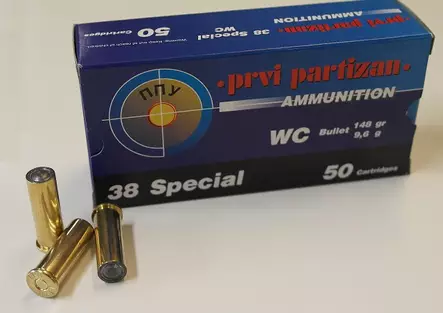 PPU .38 Special 9,6g WC 148gr - Pistoolin ja revolverin patruunat - 8605003800460 - 1