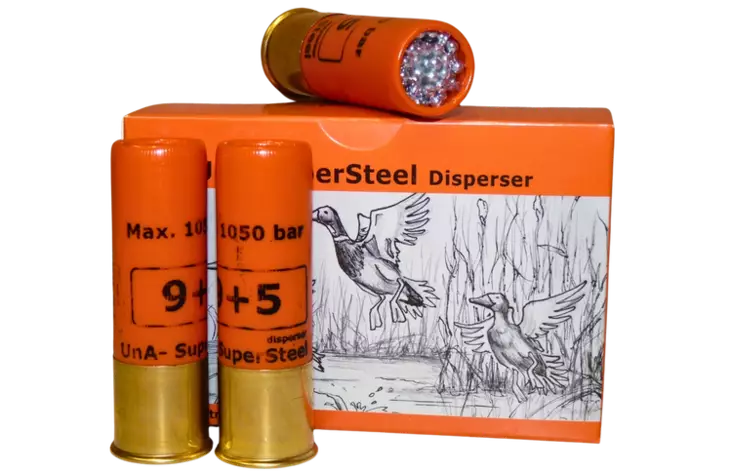 Una Supersteel 12/70 28g no. 9+5 10kpl - Korvaavat haulikon patruunat - 6430068626470 - 1