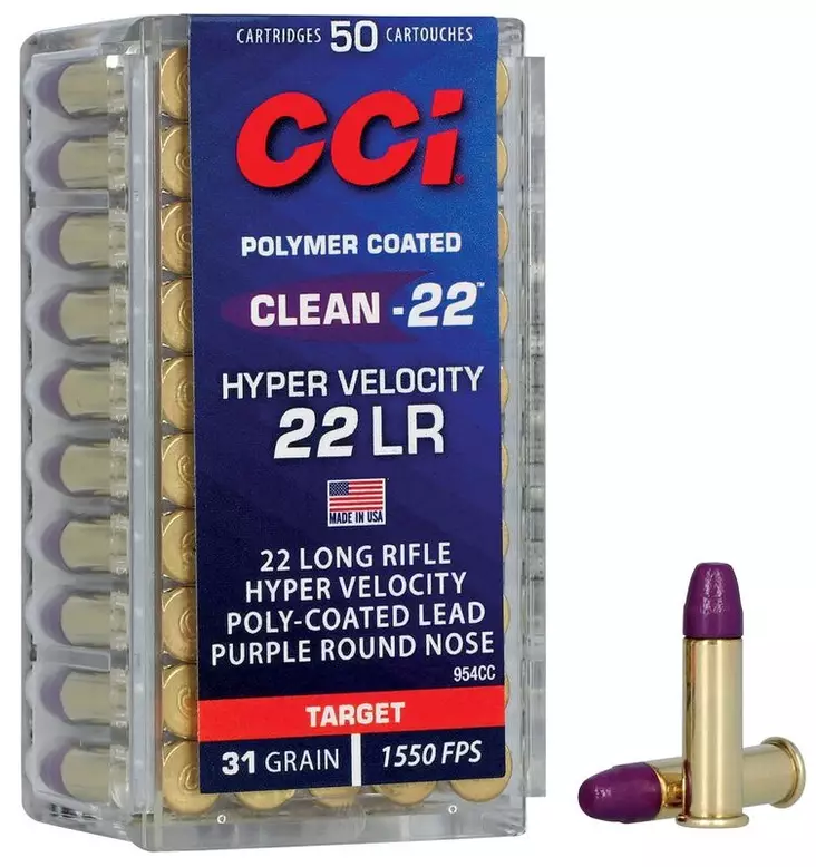 CCI Clean-22 Hyper Velocity .22LR 2,0g - Pienoiskiväärin patruunat - 604544688870 - 1