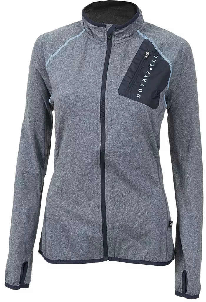 Dovrefjell Dyre Quick Dry Mood Blue fleecetakki, naiset - Fleecetakit ja -paidat - 7071217039100 - 1