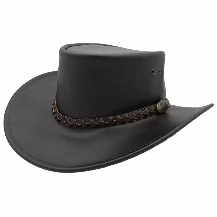 Jacaru Swagman lierihattu, naudannahkaa, ruskea - Hatut - 9331670000610 - 1