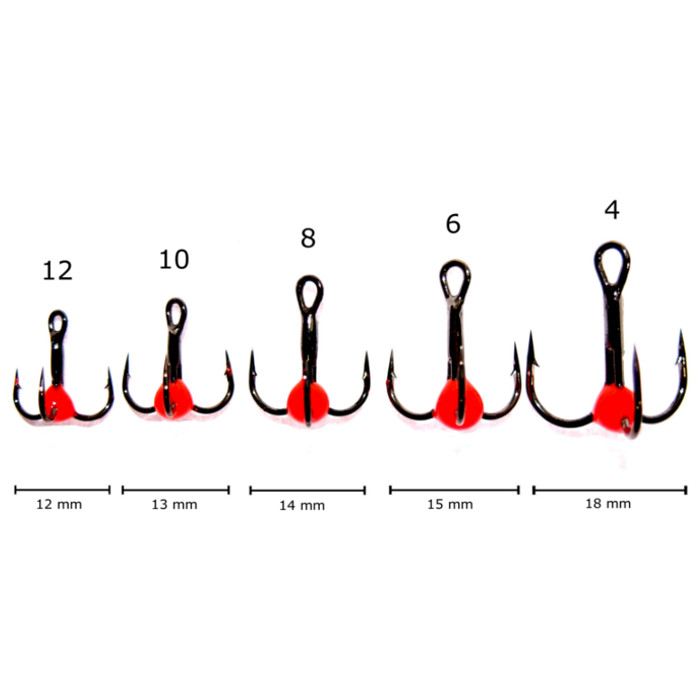 Jasu 3-haarainen värikoukku oranssi - Muut Pilkit ja Koukut - 6430030457170 - 1