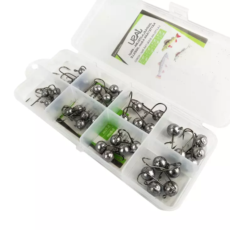 Jasu jigipäälajitelma Ahven (3-10g) 40kpl - Jigit ja kumikalat - 845820 - 1