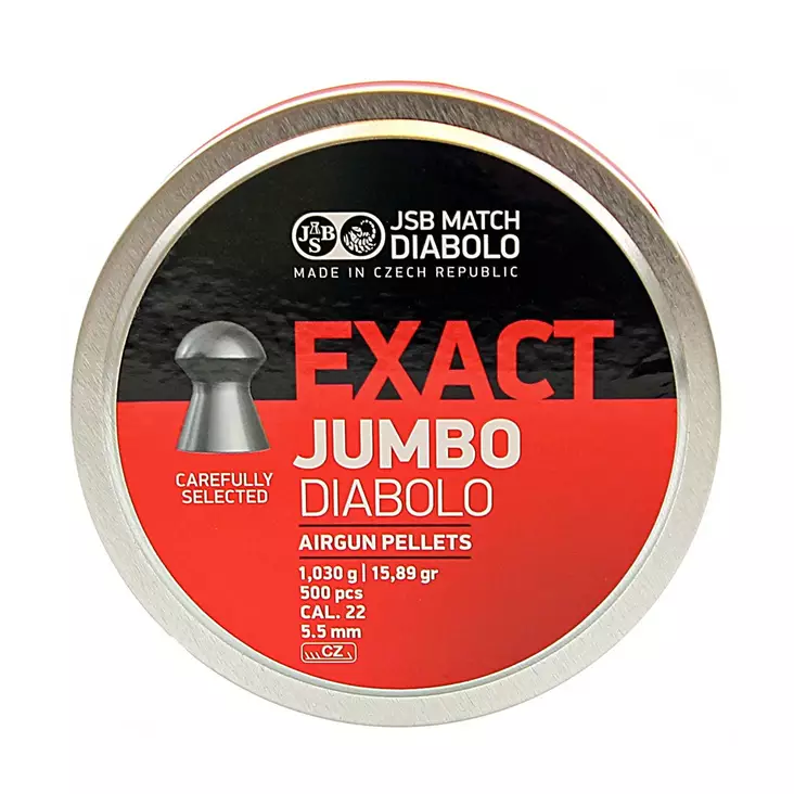 JSB Exact Jumbo 5,50mm 1,030g - Ilma-aseiden Luodit 5,5 mm - 164220 - 1