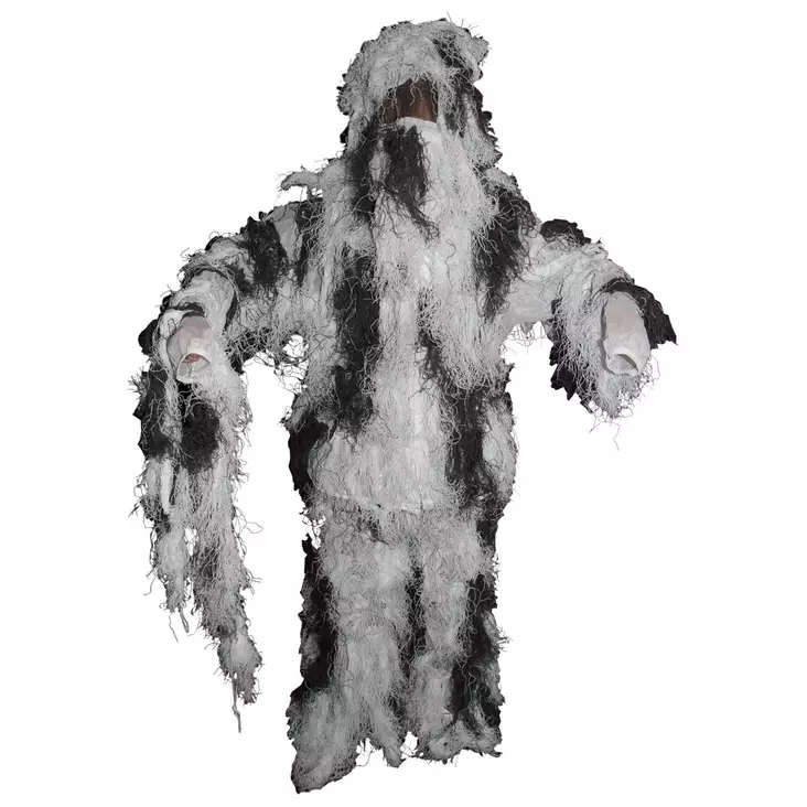 MFH Ghillie Snow Camo -naamiopuku - 3D Asusteet - 4044633105370 - 1