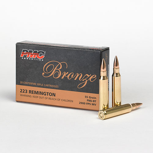 PMC Bronze .223 Rem FMJ-BT 3,56g - Kiväärin patruunat - 741569060080 - 1