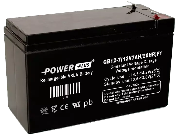 Power Plus Huoltovapaa AGM-akku 12V 7Ah - Akut - 2120 - 1