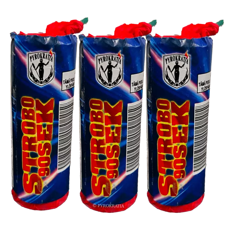 Strobo 90sek 3kpl - Pienet ilotulitteet - 06429811303010 - 1