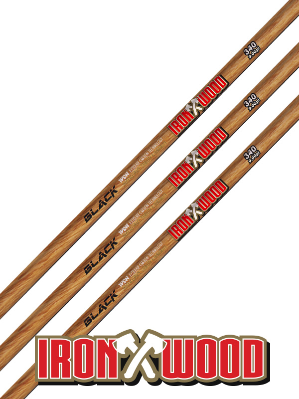 Win&Win 340 Ironwood nuoliputki, 12kpl - Nuoliputket ja Aihiot - WB-SH-IRONWOOD-340 - 1