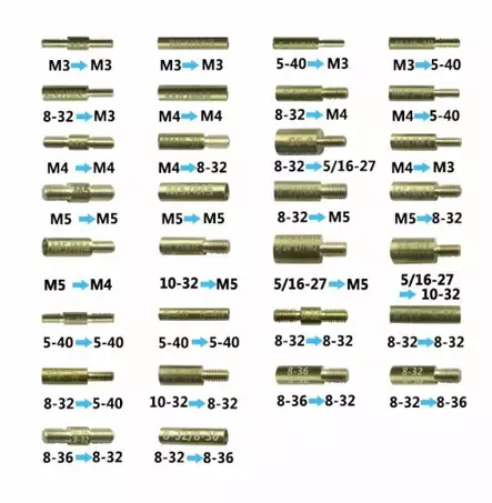 Niteforce 30pcs pieces Adapter set for gun cleaning rod - Aseen puhdistuspuikot ja -setit - 6430061582971 - 3