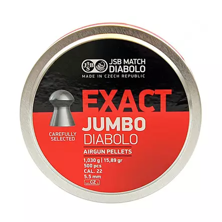 JSB Exact Jumbo 5,51mm 1,030g - Ilma-aseiden Luodit 5,5 mm - 164221 - 1
