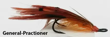 Lohiperho kaksihaarainen, koko 6 - Lohiperhot - salmon-double-T61 - 2