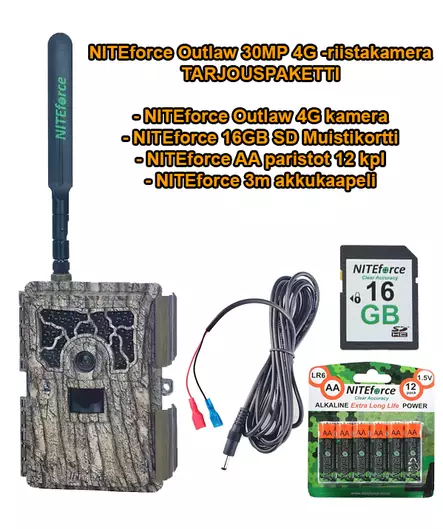 P1 NITEforce Outlaw 30MP 4G Tarjouspaketti riistakamera - Lähettävät Riistakamerat - 6430061581806TP1 - 1