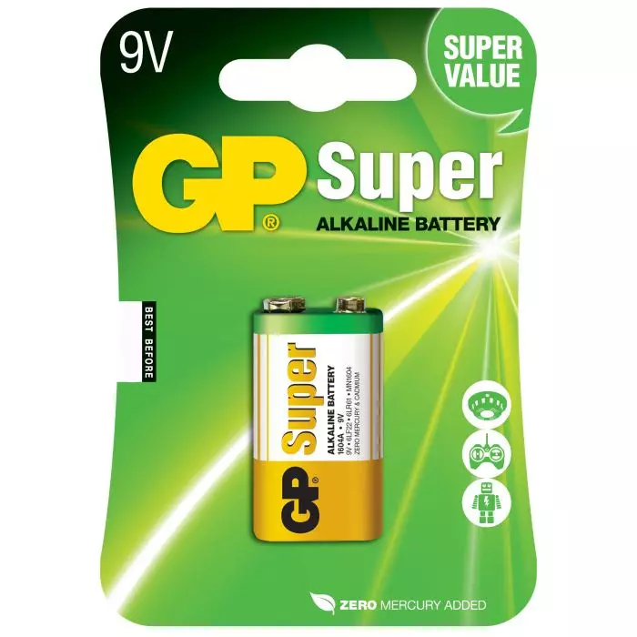 GP Super 9V paristo - Paristot - 4891199002311 - 1