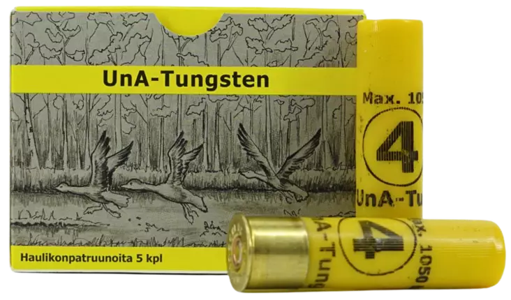 UnA Tungsten 20/76 30g no. 4 5kpl - Korvaavat haulikon patruunat - 6430068626241 - 1