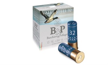 B&P Valle Steel 32g Extra Velocity 12/70 - Korvaavat haulikon patruunat - 8034134046131 - 1
