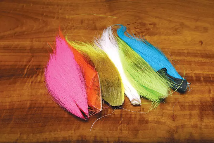 Hareline Bucktail lajitelma fluoriväri - Karvat, hännät, zonkerit - 762820070471 - 1