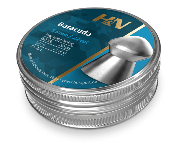 H&N Baracuda 1,37g 5,50mm - Ilma-aseiden Luodit 5,5 mm - 4047058001951 - 1