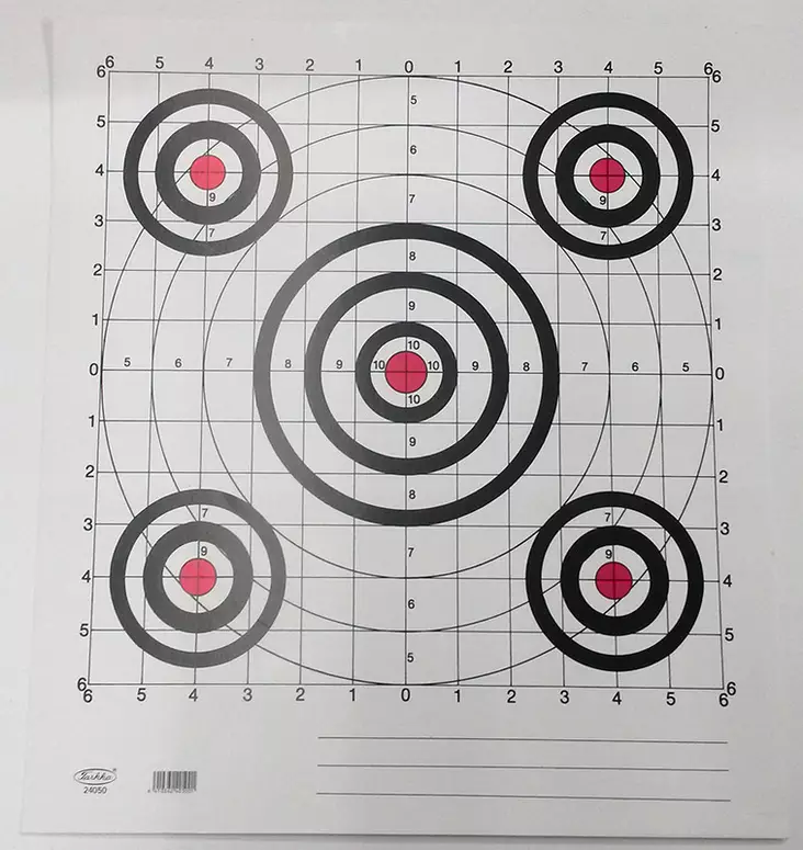 Kiikarin kohdistustaulu Tarkka - Maalitaulut - 6410362405001 - 1