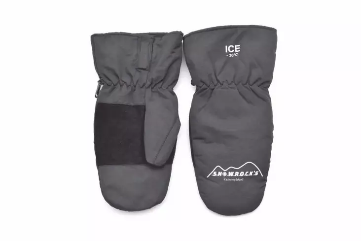 Snowrock's Ice Musta -kintaat - Talvi- ja lämpökäsineet - 6430077380141 - 1