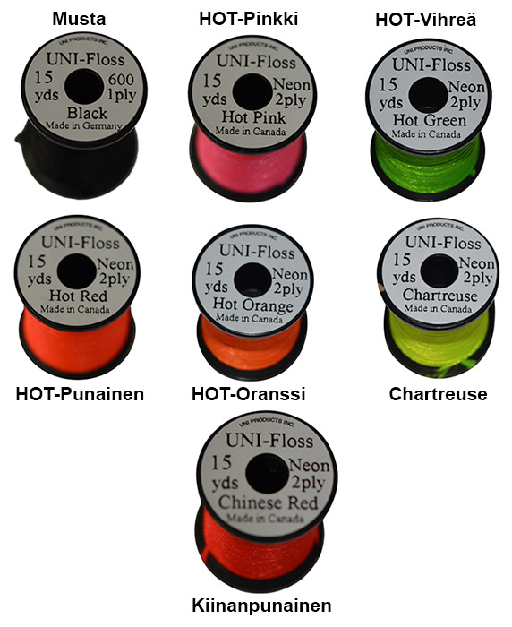 UNI-Floss -runkonauha 15yds. - Langat ja kierteet - 802353004571 - 1