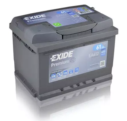 Exide Premium akku EA612 12V 61Ah - Exide akut - EA612 - 3