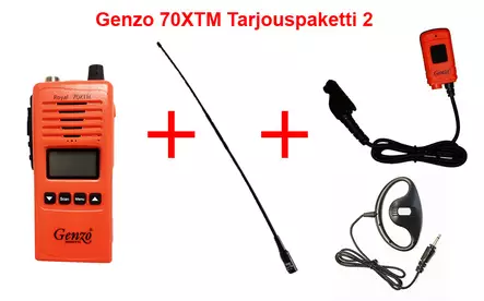 Genzo Royal 70 XTM vhf -Tarjouspaketti 2 - Metsästys VHF - genzo70XTMpaketti2 - 2