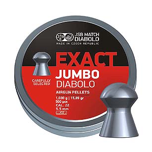 JSB Exact Jumbo 5,52mm 1,030g - Ilma-aseiden Luodit 5,5 mm - 164222 - 1