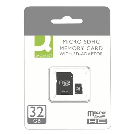 Muistikortti Q-Connect Micro SDHC, 32GB - Muistikortit - 5705831160132 - 1