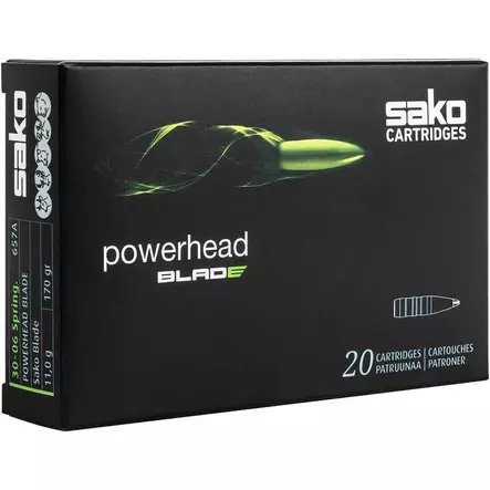 Sako Powerhead Blade .30-06Sprg 11g - Kiväärin patruunat - 6438053141762 - 1