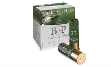 B&P Valle Steel Magnum 33g 12/76 - Korvaavat haulikon patruunat - 8034134046162 - 1