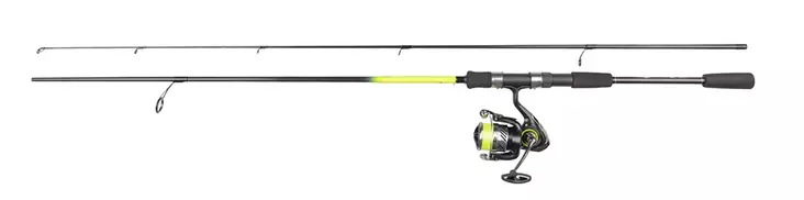 Daiwa Crossfire LT Chartreuse Flame Combo avokelasetti Avokelacombo 5-25g 183cm 0,13mm - Virvelisetit - 5055545240362 - 1