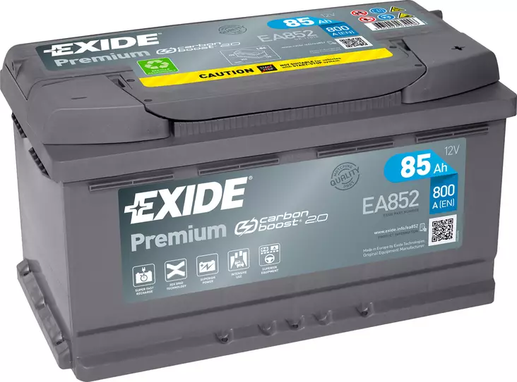 Exide Premium akku EA852 12V 85Ah - Exide akut - EA852 - 2