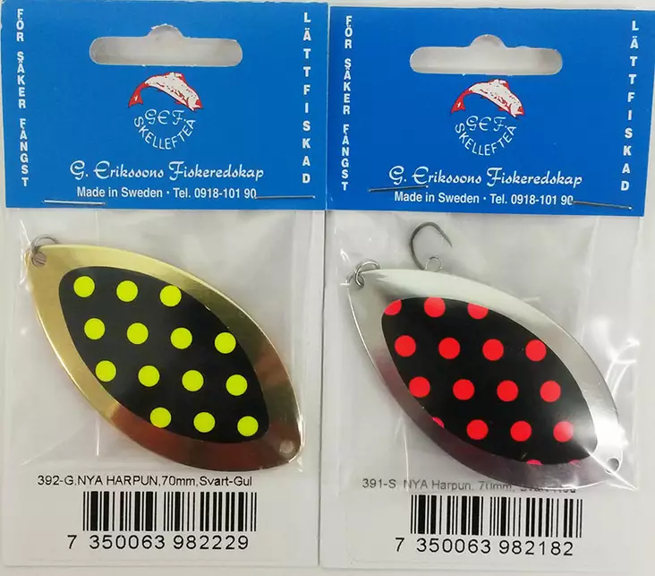 G.Erikssons Harpun 70mm -Rautulätkä - Muut Pilkit ja Koukut - 7350063982182 - 1