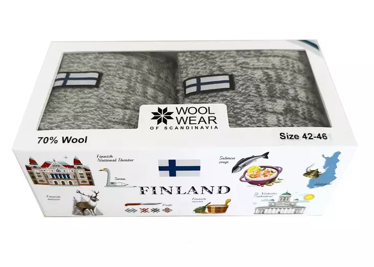 Suomi villasukat (42-46) lahjapakkaus / 2 paria - Sukat - 7350111120320_42 - 1