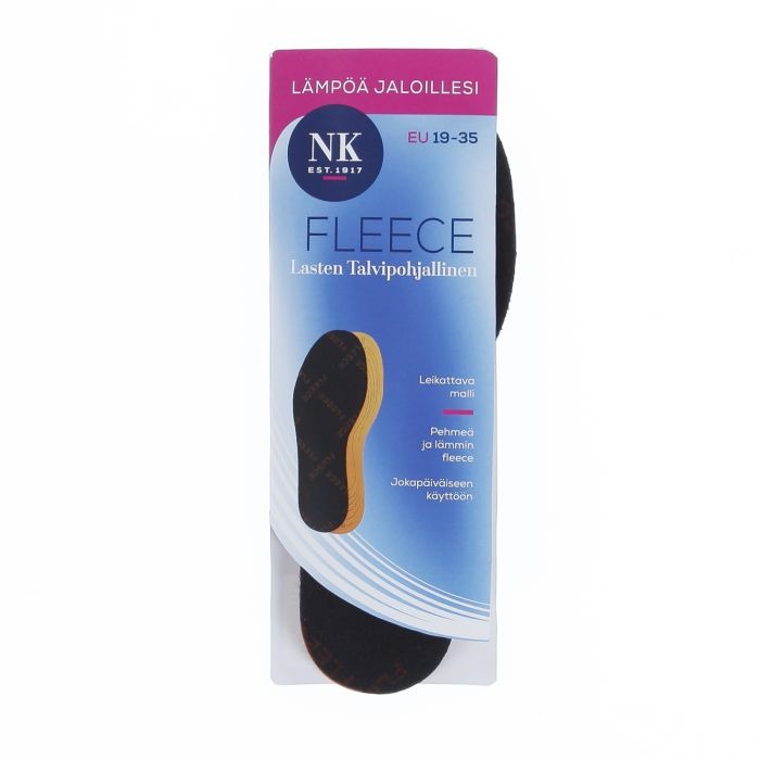 NK Fleece Lasten Talvikengänpohjallinen - leikattava (koot: 19-35) - Kengänpohjalliset - 6416140024532 - 1