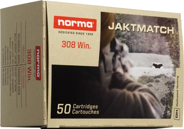 Norma Jaktmatch .308Win FMJ 9,7g - Kiväärin patruunat - 7393923176222 - 3