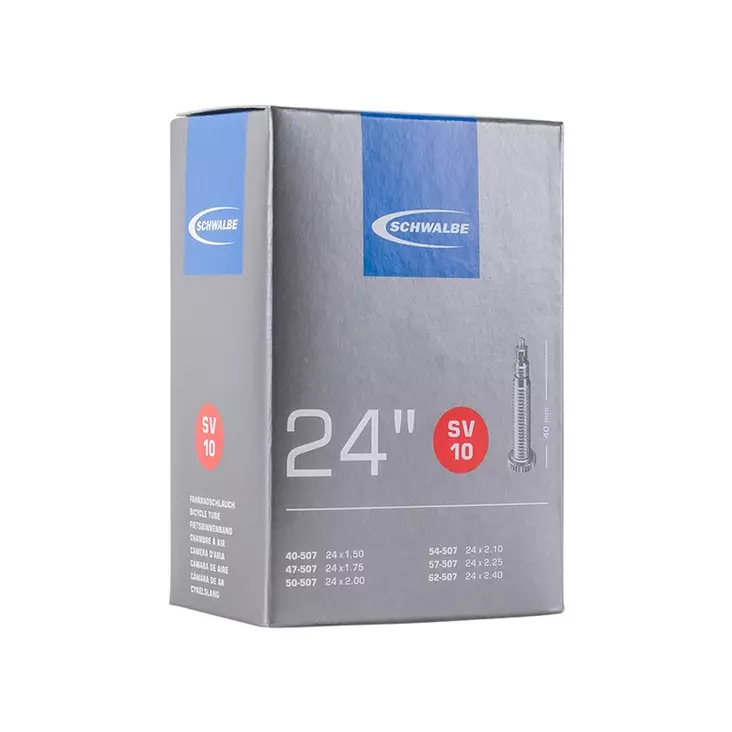 Schwalbe sis=C3=A4rengas 24" 40/62-507, Presta 40mm - Polkupyörän sisärenkaat - 4026495100502 - 1