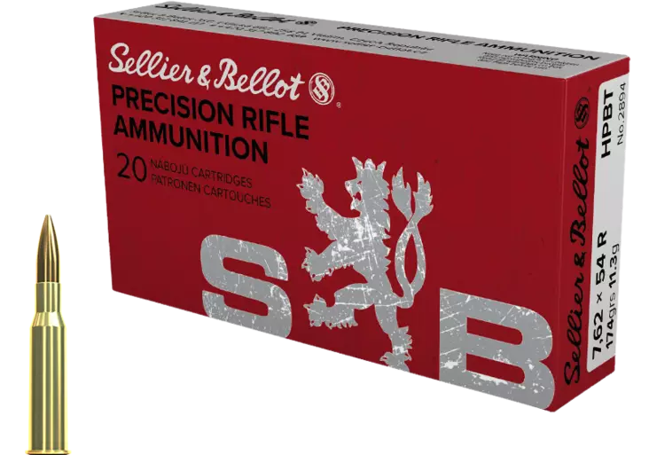 Sellier & Bellot Match 7,62x54R 11,3g - Kiväärin patruunat - 8590690341962 - 1