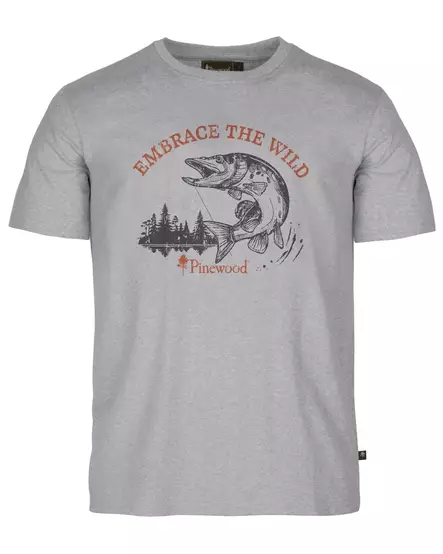 Pinewood Fishing T-paita harmaa - Lyhythihaiset paidat - 7331090487833 - 1