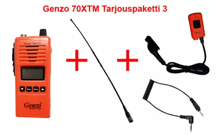 Genzo Royal 70 XTM vhf -Tarjouspaketti Sordin - Metsästys VHF - genzo70XTMpaketti3 - 1