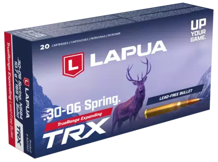 Lapua TRX 10,7g .30-06 Sprg N584 Kiväärin patruuna 20kpl 827m/s - Kiväärin patruunat - 6418267103923 - 1