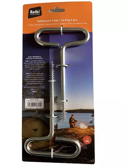 Retki Telttaruuvi 190mm 2 kpl - Teltat ja laavut - 6418536007853 - 2