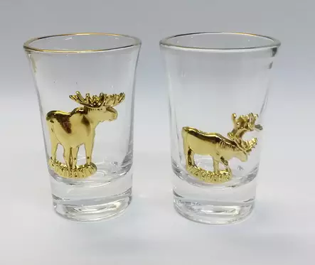 Snapsilasit Hirvi & Metsäpeura (2kpl) - Metsästäjälle - 6430018777283 - 1