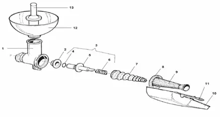 Sosepuristin Fabio Leonardi lihamyllyyn - Lihamyllyt - sosepuristin-SP3 - 2