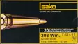 Sako Gamehead .308win 8,0g 123gr - Kiväärin patruunat - 6438053999523 - 1