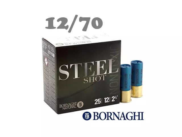 Bornaghi Steel Shot 34g 12/70 - Korvaavat haulikon patruunat - 8051496016343 - 1