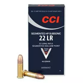 CCI Segmented HP .22LR 2,6g - Pienoiskiväärin patruunat - 076683000743 - 1