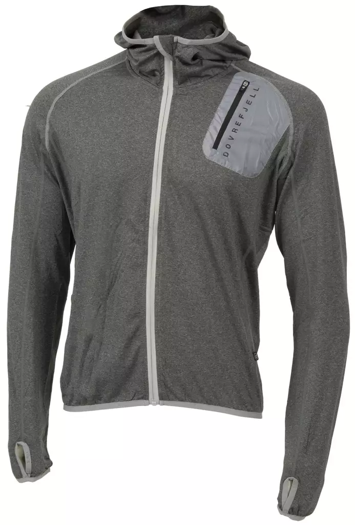Dovrefjell Dyre Quick Dry Gray fleecetakki, miehet - Fleecetakit ja -paidat - 7071217038943 - 1