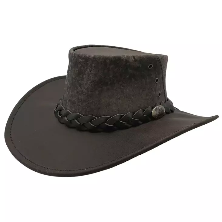 Jacaru Roo Crushy lierihattu, kivipesty, ruskea - Hatut - 9331670066793 - 1